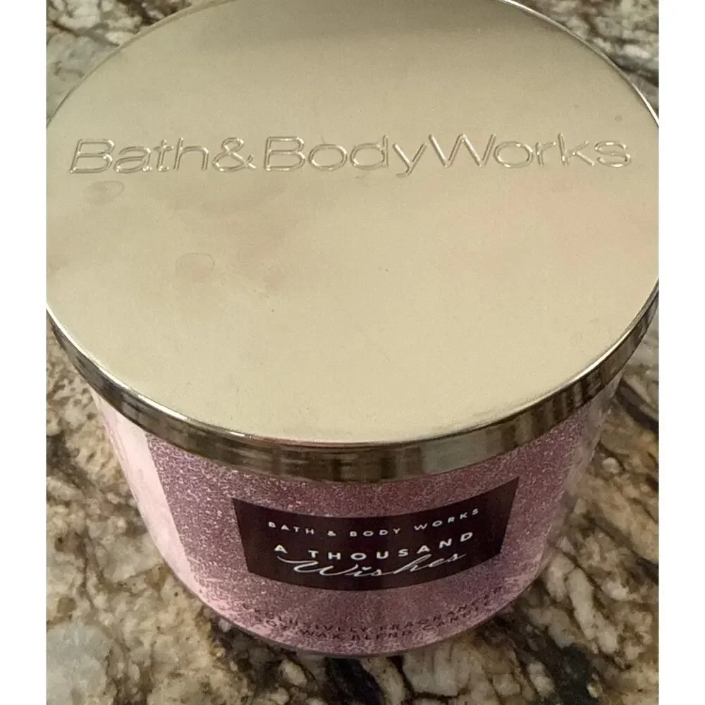 Bath & Body Works A Thousand Wishes 3-Wick Soy Wax Blend Candle - Picture 3 of 5
